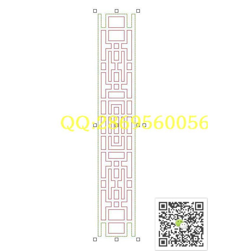 镂空花格400-2400_矢量图电脑雕刻数控激光雕刻单线图线雕图精雕图浮雕图