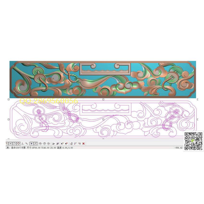 HB120藏式镂空铜钱花板700-140_藏式花板藏式洋花围板精雕图浮雕图