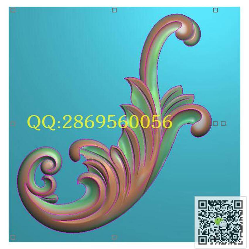 082260角花124-140_洋花角花雀替边角贴花门花精雕图浮雕图