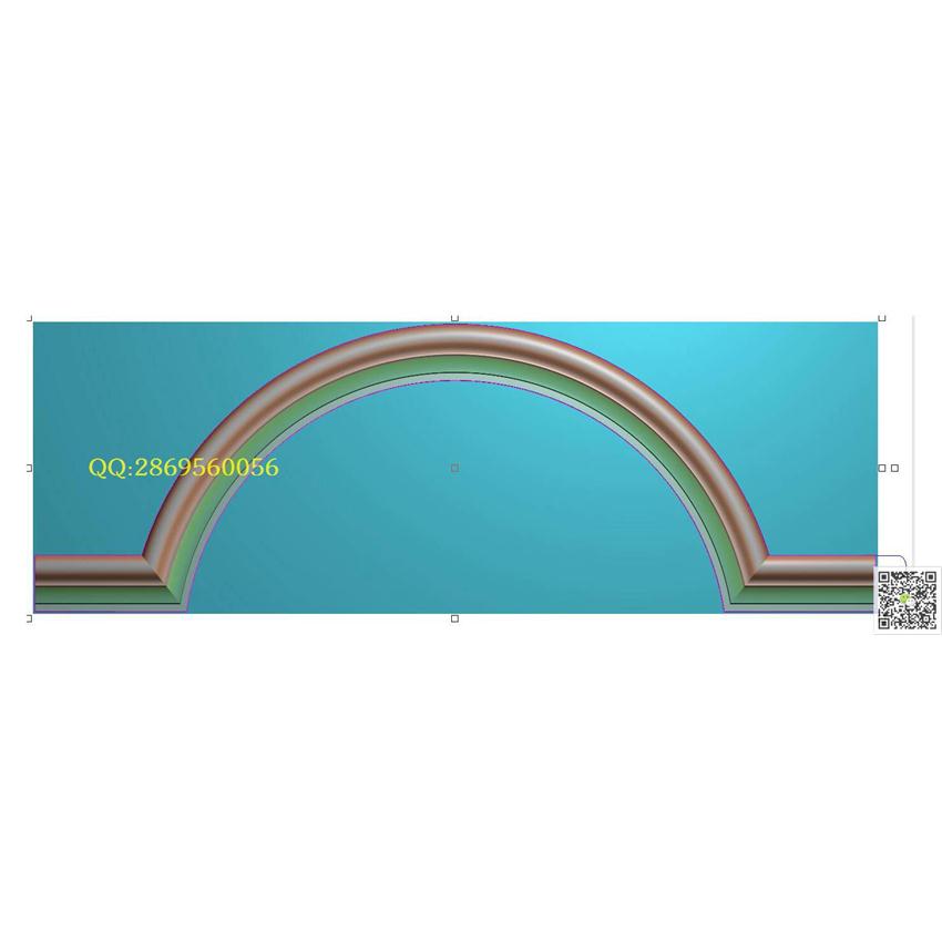 50截面线条745-255_仿古牙板回纹边框花边精雕图浮雕图