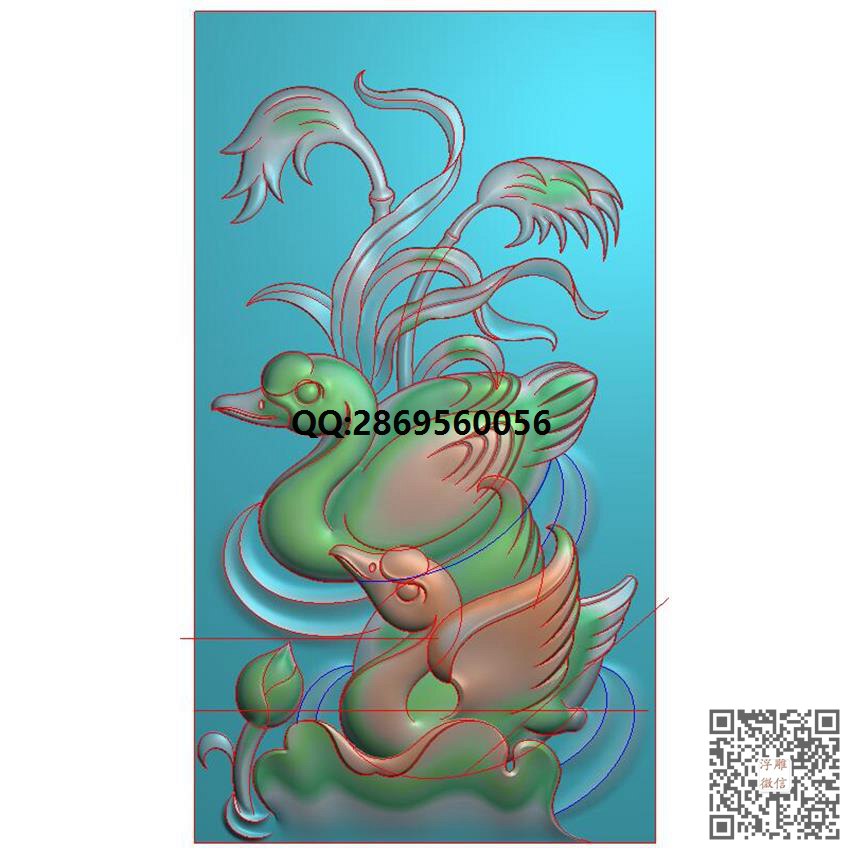 GN-067鹅牌挂件带线_挂件精雕图仿古牌子浮雕图46牌灰度图兽牌玉雕图精雕图浮雕图
