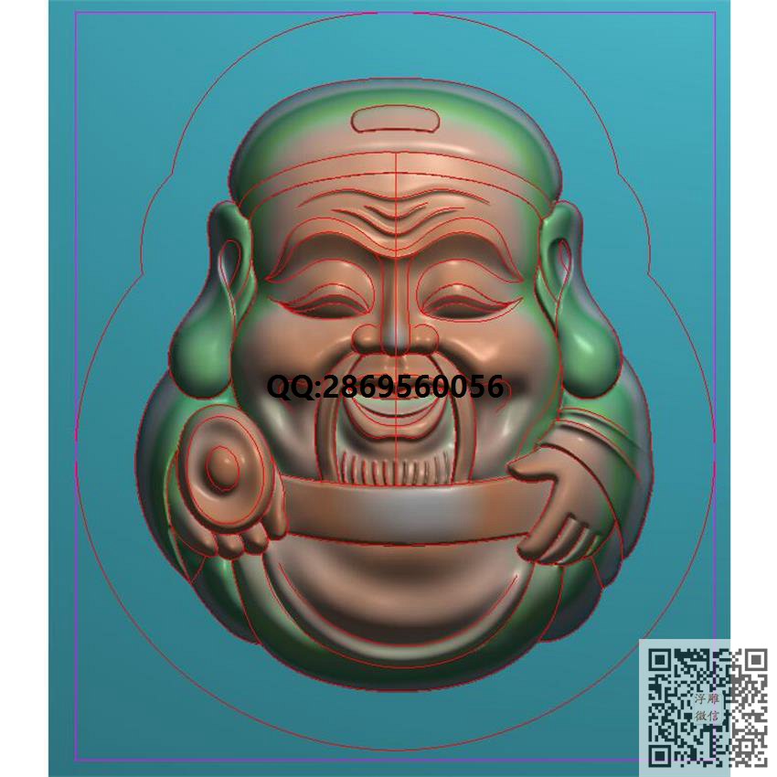 GRC-020财神小挂件带线_挂件精雕图仿古牌子浮雕图46牌灰度图兽牌玉雕图精雕图浮雕图