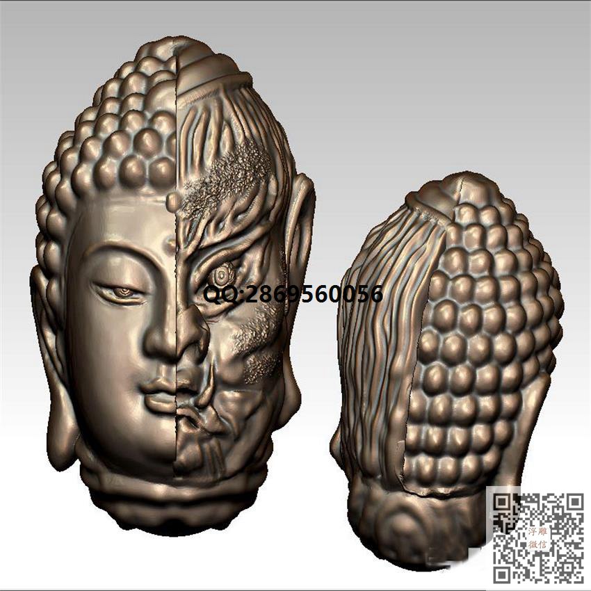 HD-197一念佛魔手串_STL圆雕图3d打印立体模型3d三维立体图精雕图浮雕图