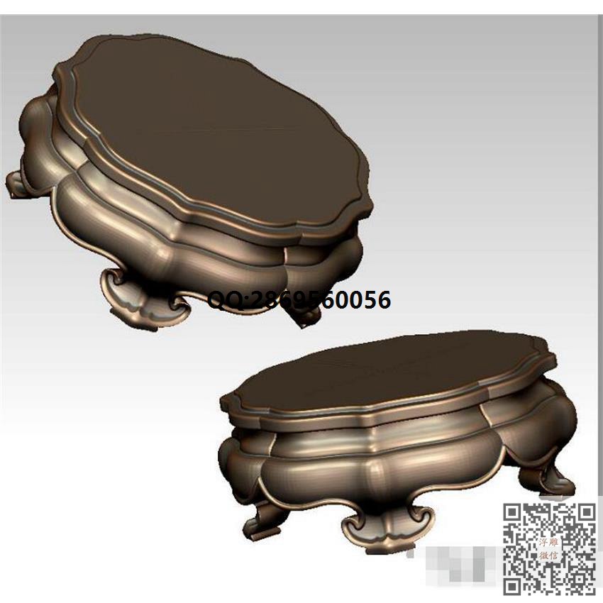 LGZ-009底座_STL圆雕图3d打印立体模型3d三维立体图精雕图浮雕图