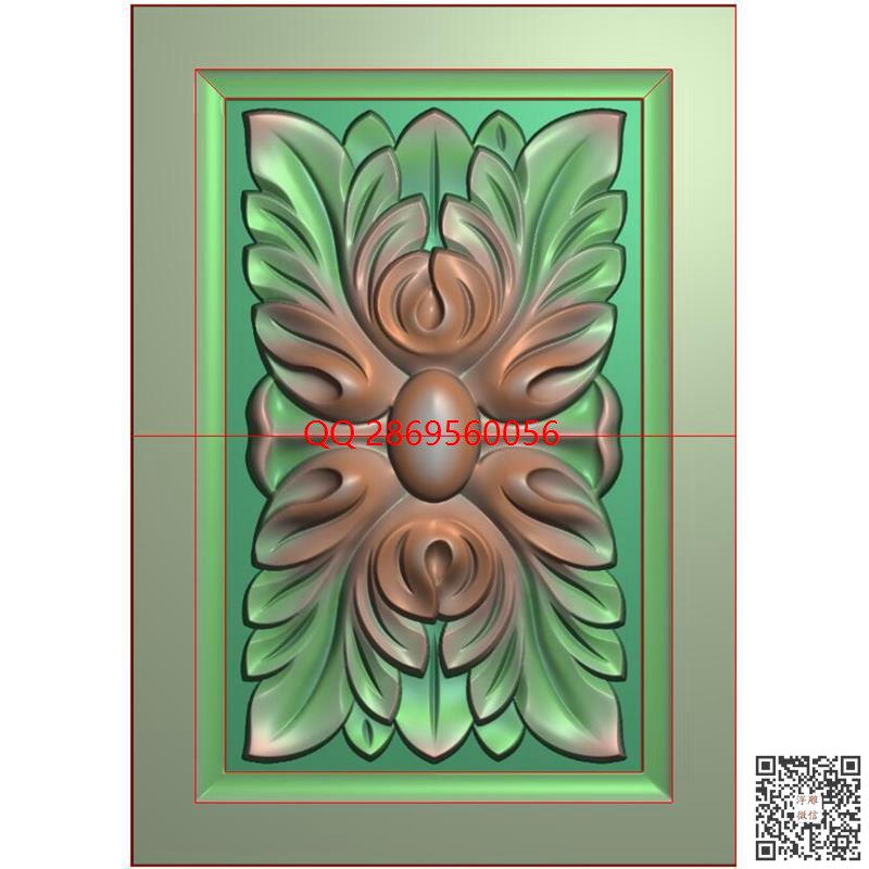 洋花JD-032_欧式风洋花精雕图精雕图浮雕图