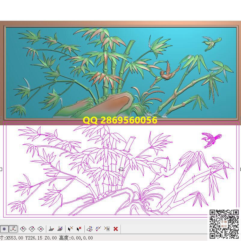 横板花鸟竹子抽屉_花鸟浮雕图案仿古花鸟雕花竹花精雕图浮雕图