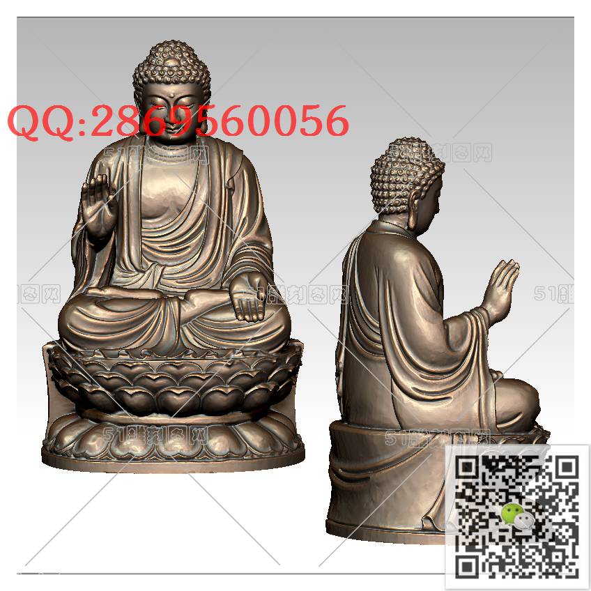 F-028坐立佛像_佛祖佛像摆件立体佛如来佛3d打印stl圆雕图扫描立体模型多轴数控电脑雕刻精雕图浮雕图