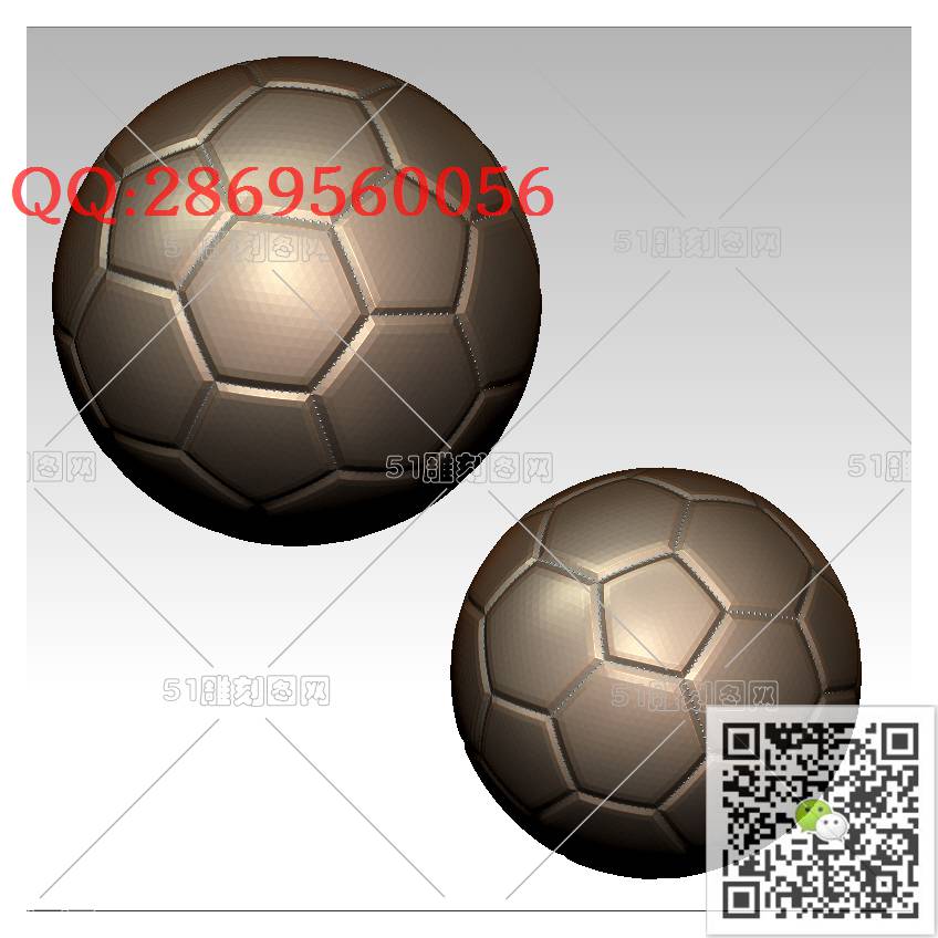 HD-090足球手串_橄榄核雕手串佛珠3d打印stl圆雕图扫描立体模型多轴数控电脑雕刻精雕图浮雕图