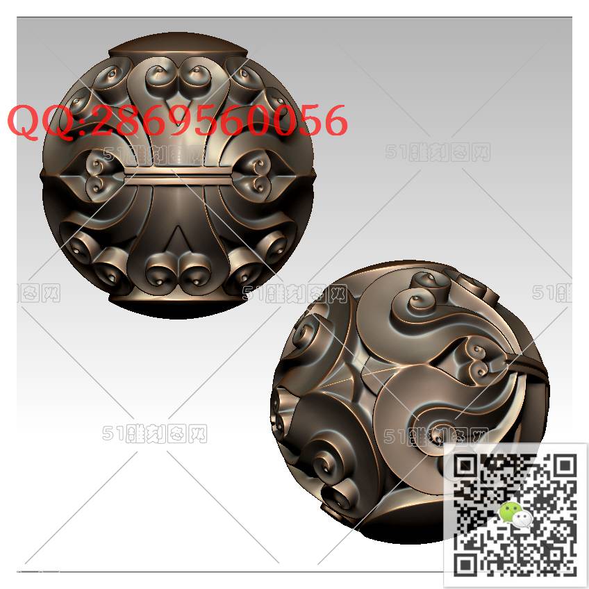 HD-110小花珠手串_橄榄核雕手串佛珠3d打印stl圆雕图扫描立体模型多轴数控电脑雕刻精雕图浮雕图
