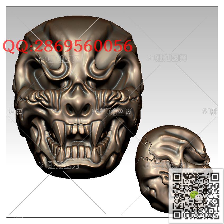HD-155骷髅头手串_橄榄核雕手串佛珠3d打印stl圆雕图扫描立体模型多轴数控电脑雕刻精雕图浮雕图