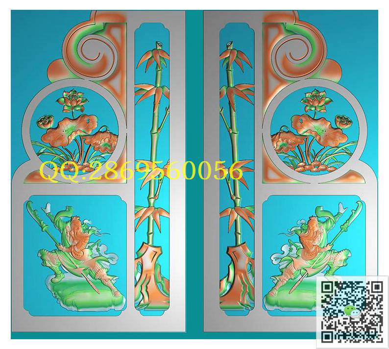 MBG-128关公墓碑边角_石雕墓碑抱鼓石鼓墓碑边角撑鼓角花竹子荷花精雕图浮雕图
