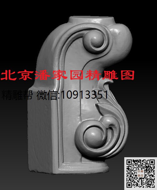 0000脚_圆雕图立体雕花桌腿3d打印洋花沙发腿圆柱木雕柱腿精雕图浮雕图