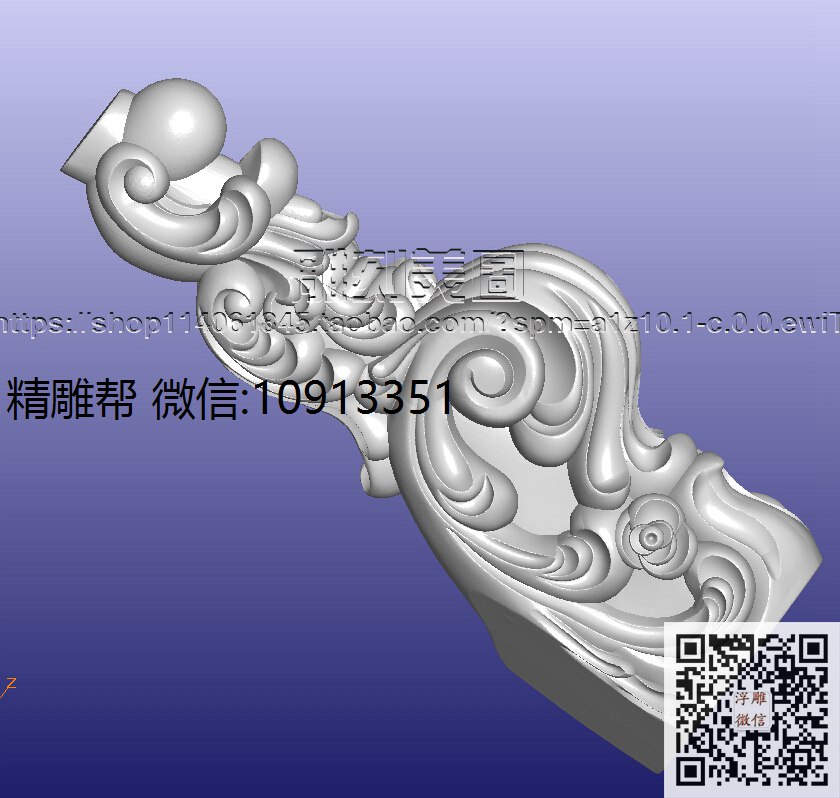 0075长几脚改-xiu_圆雕图立体雕花桌腿3d打印洋花沙发腿圆柱木雕柱腿精雕图浮雕图