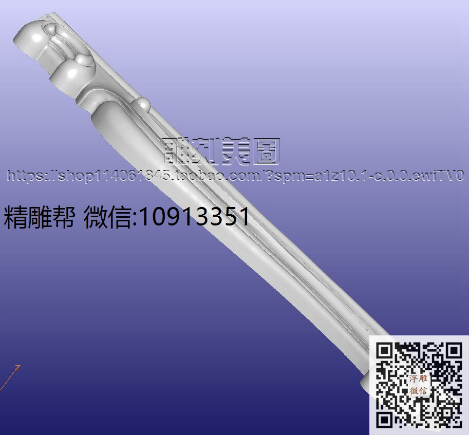 07-24半改_圆雕图立体雕花桌腿3d打印洋花沙发腿圆柱木雕柱腿精雕图浮雕图