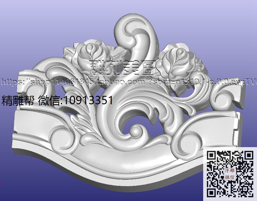 1203-德州-单人反面-xiu_圆雕图立体雕花桌腿3d打印洋花沙发腿圆柱木雕柱腿精雕图浮雕图