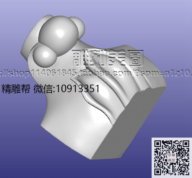 1224-YG-脚1-xiu_圆雕图立体雕花桌腿3d打印洋花沙发腿圆柱木雕柱腿精雕图浮雕图