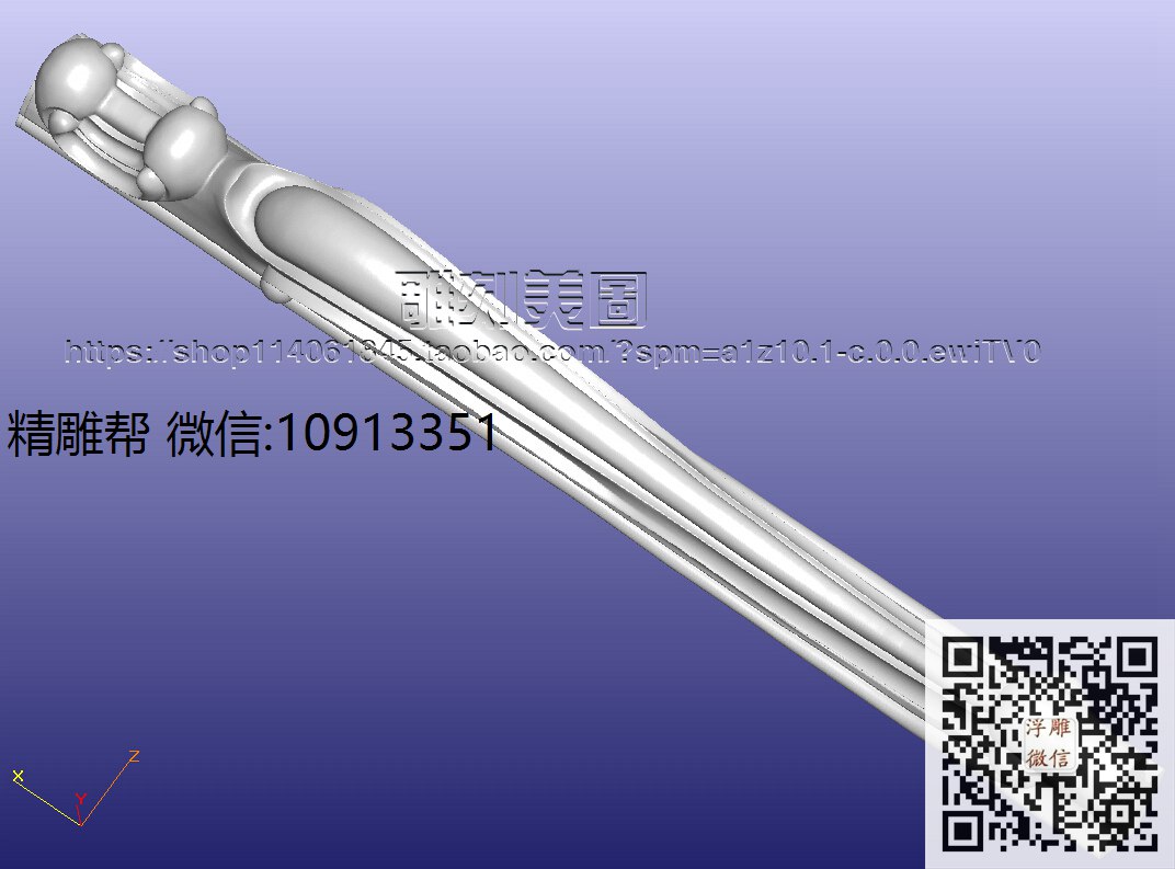 14-7-23短改_圆雕图立体雕花桌腿3d打印洋花沙发腿圆柱木雕柱腿精雕图浮雕图