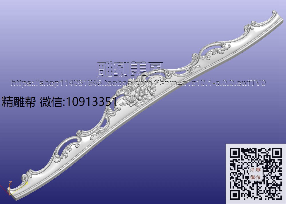 2米客厅长柜前脚条_圆雕图立体雕花桌腿3d打印洋花沙发腿圆柱木雕柱腿精雕图浮雕图