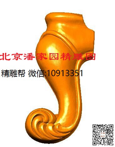 684_圆雕图立体雕花桌腿3d打印洋花沙发腿圆柱木雕柱腿精雕图浮雕图