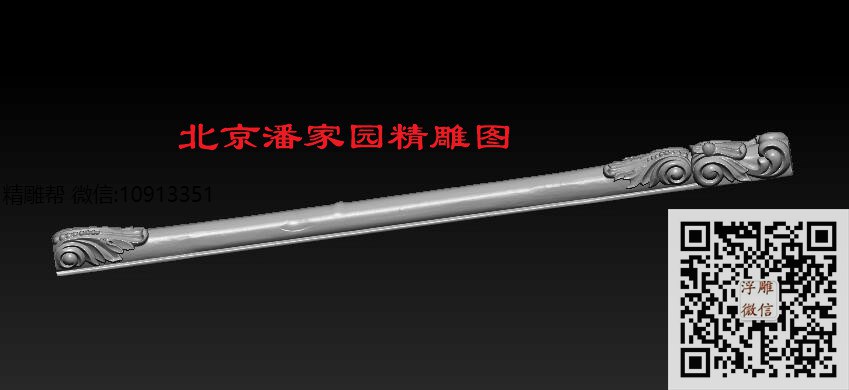 G2134长柜脚_圆雕图立体雕花桌腿3d打印洋花沙发腿圆柱木雕柱腿精雕图浮雕图