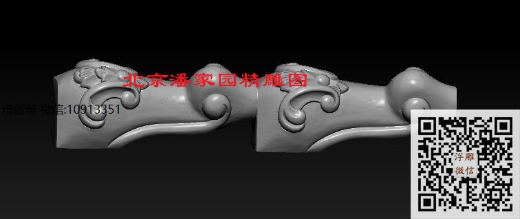 书柜00_圆雕图立体雕花桌腿3d打印洋花沙发腿圆柱木雕柱腿精雕图浮雕图
