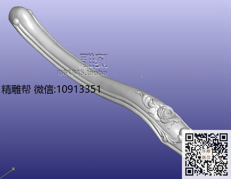 字台腿-xiu_圆雕图立体雕花桌腿3d打印洋花沙发腿圆柱木雕柱腿精雕图浮雕图