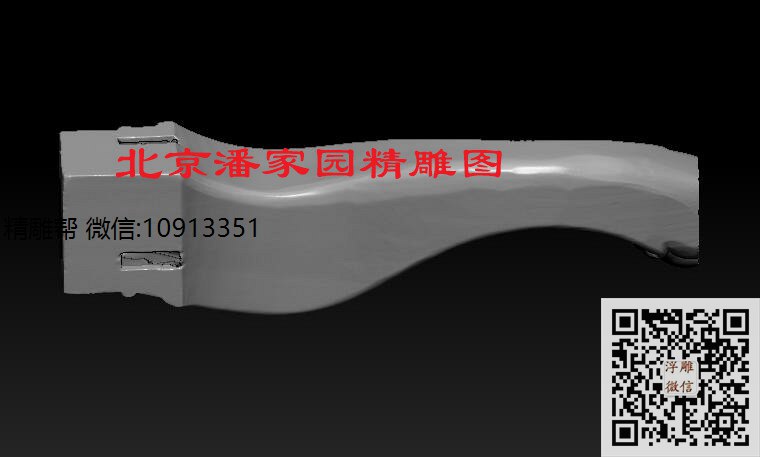 家具腿84_圆雕图立体雕花桌腿3d打印洋花沙发腿圆柱木雕柱腿精雕图浮雕图