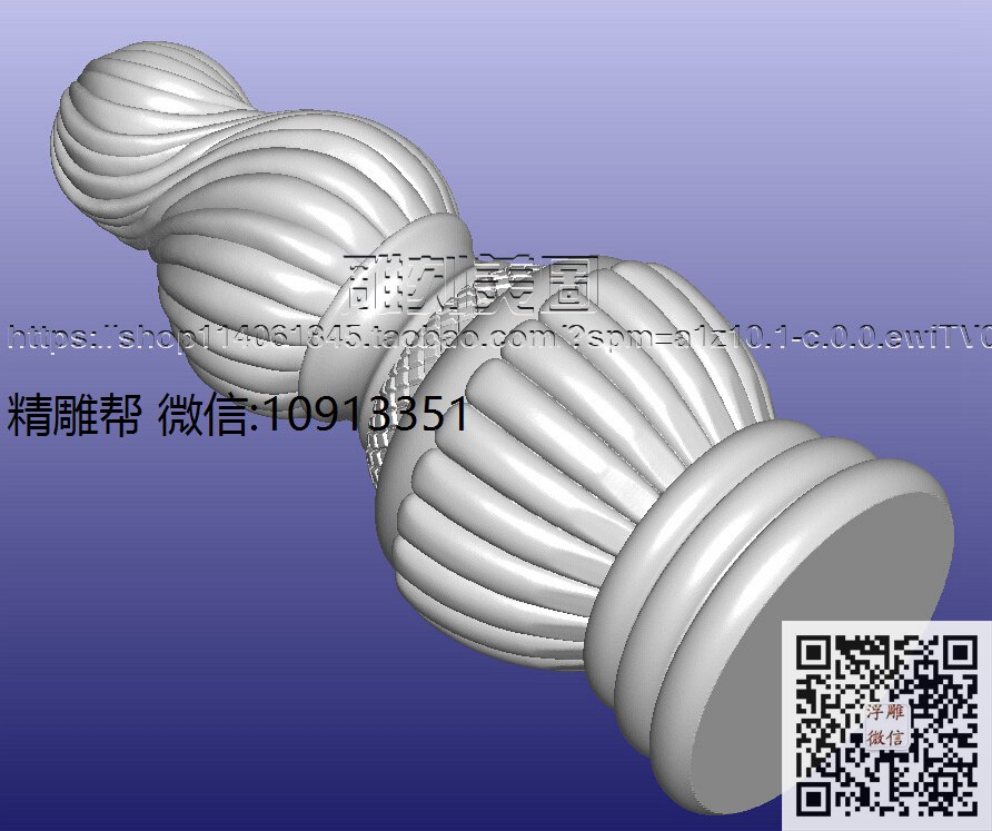 豪爵床柱子-修_圆雕图立体雕花桌腿3d打印洋花沙发腿圆柱木雕柱腿精雕图浮雕图