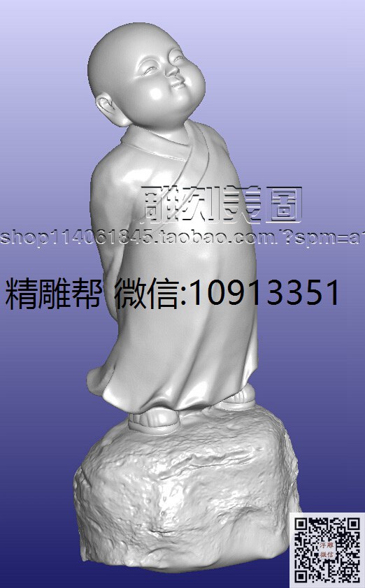 宁静致远hao_STL圆雕图佛像摆件观音佛像3d打印精雕图浮雕图