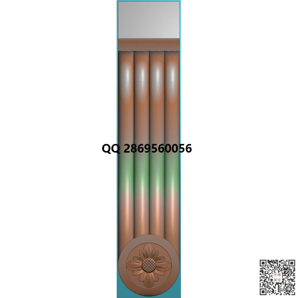 ZT-072柱头_洋花柱头精雕图石雕罗马柱贴花精雕图浮雕图