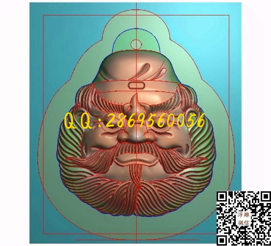 佛像头50-58-18_人物佛像童子小孩精雕图浮雕图