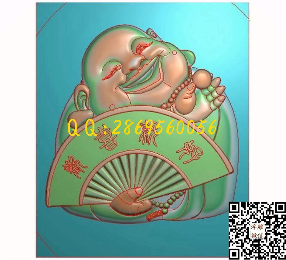 欢喜佛150-180-5_人物佛像童子小孩精雕图浮雕图