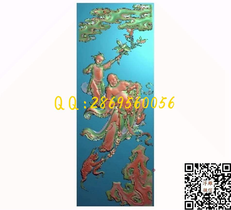 靠背刘海戏金蟾_八宝精雕图八仙八宝暗八仙精雕图浮雕图
