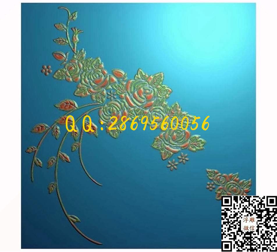 喜花106-111_屏风角花仿古镂空雀替牛腿家具部件精雕图浮雕图