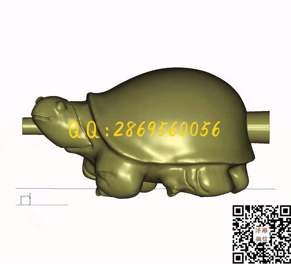 乌龟_STL立体模型圆雕图立体浮雕3d电脑雕刻打印四轴多轴雕刻精雕图浮雕图
