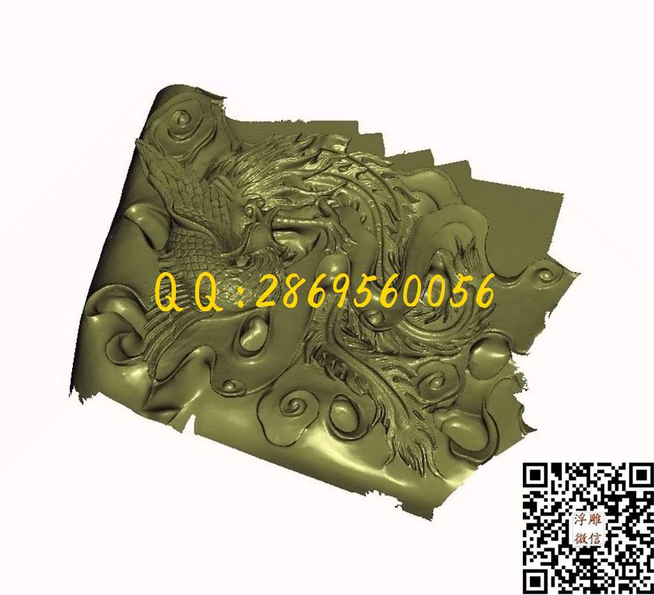 凤凰茶盘_STL立体模型圆雕图立体浮雕3d电脑雕刻打印四轴多轴雕刻精雕图浮雕图