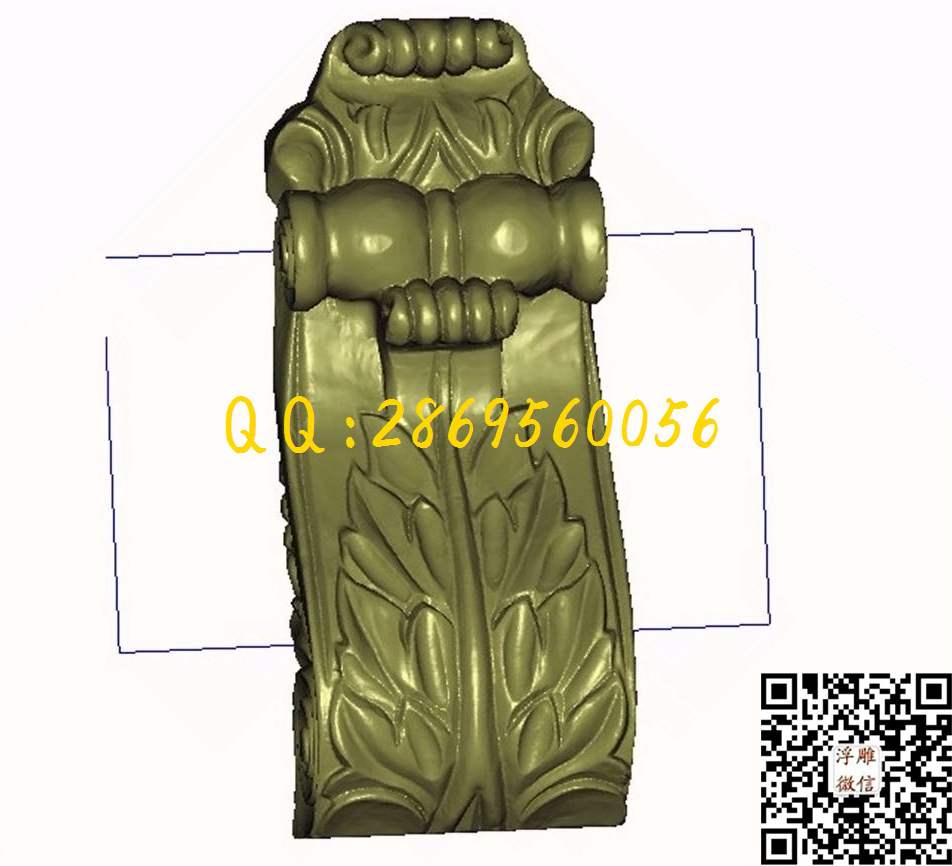 单角花_STL立体模型圆雕图立体浮雕3d电脑雕刻打印四轴多轴雕刻精雕图浮雕图