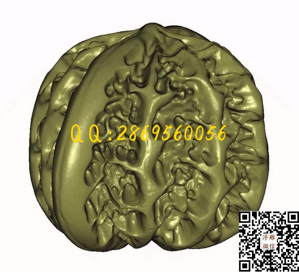 手把件核桃_STL立体模型圆雕图立体浮雕3d电脑雕刻打印四轴多轴雕刻精雕图浮雕图