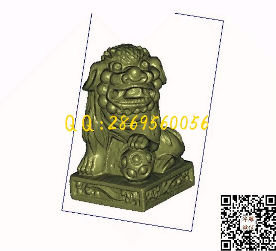 立体狮子_STL立体模型圆雕图立体浮雕3d电脑雕刻打印四轴多轴雕刻精雕图浮雕图
