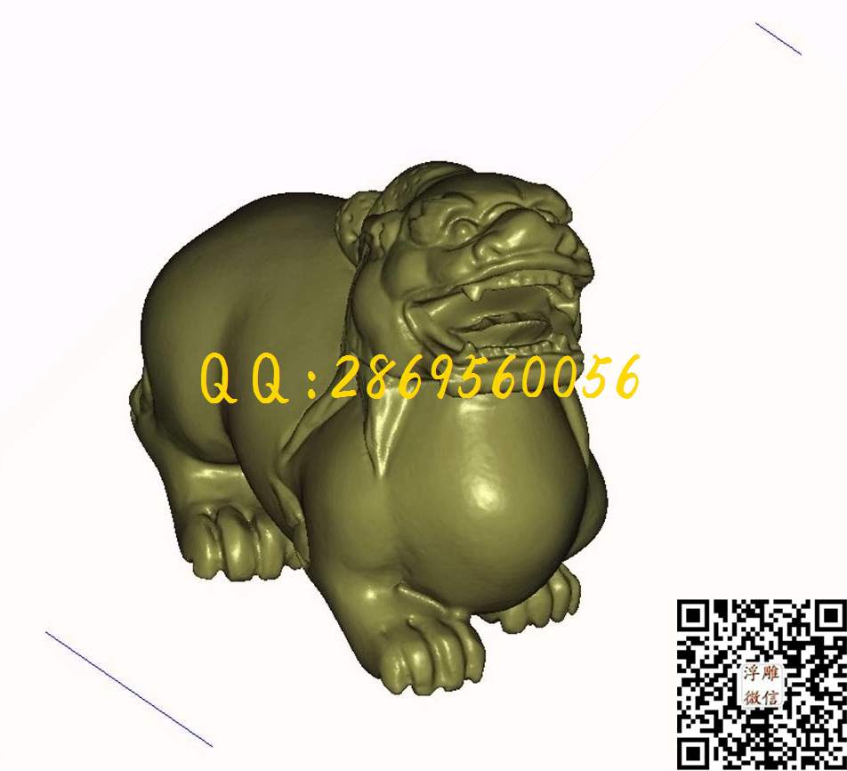 立式貔貅_STL立体模型圆雕图立体浮雕3d电脑雕刻打印四轴多轴雕刻精雕图浮雕图