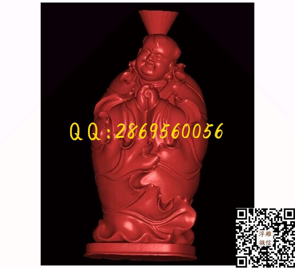 荷花童子B_STL立体模型圆雕图立体浮雕3d电脑雕刻打印四轴多轴雕刻精雕图浮雕图