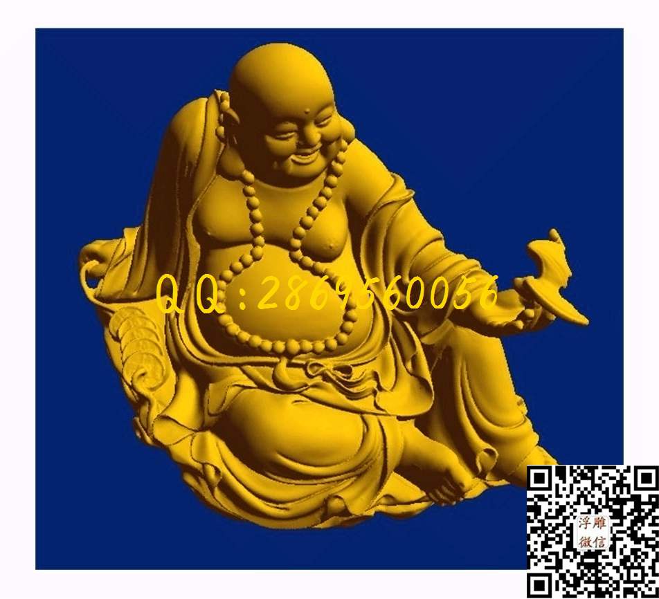 蝙蝠坐佛_STL立体模型圆雕图立体浮雕3d电脑雕刻打印四轴多轴雕刻精雕图浮雕图