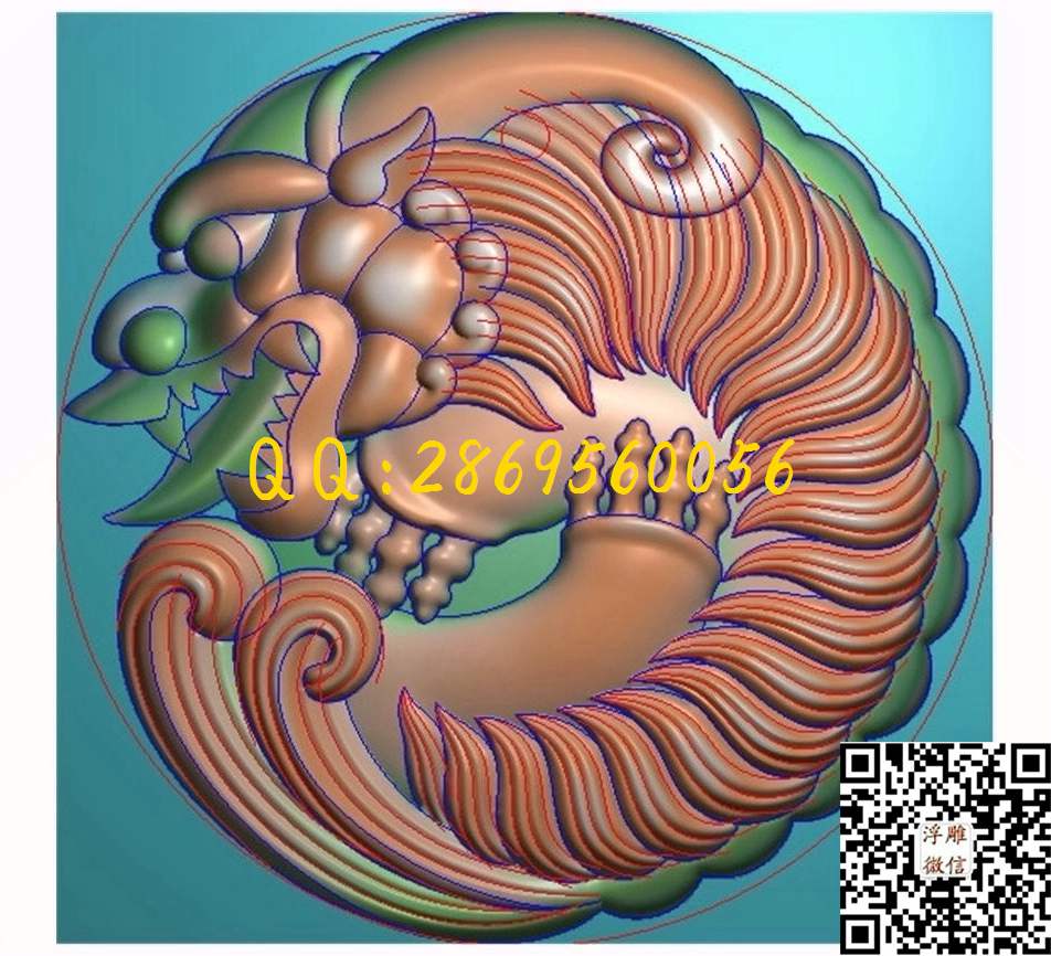 貔貅56-56-7_玉雕花件牌子图木雕牙雕挂件46牌精雕图浮雕图