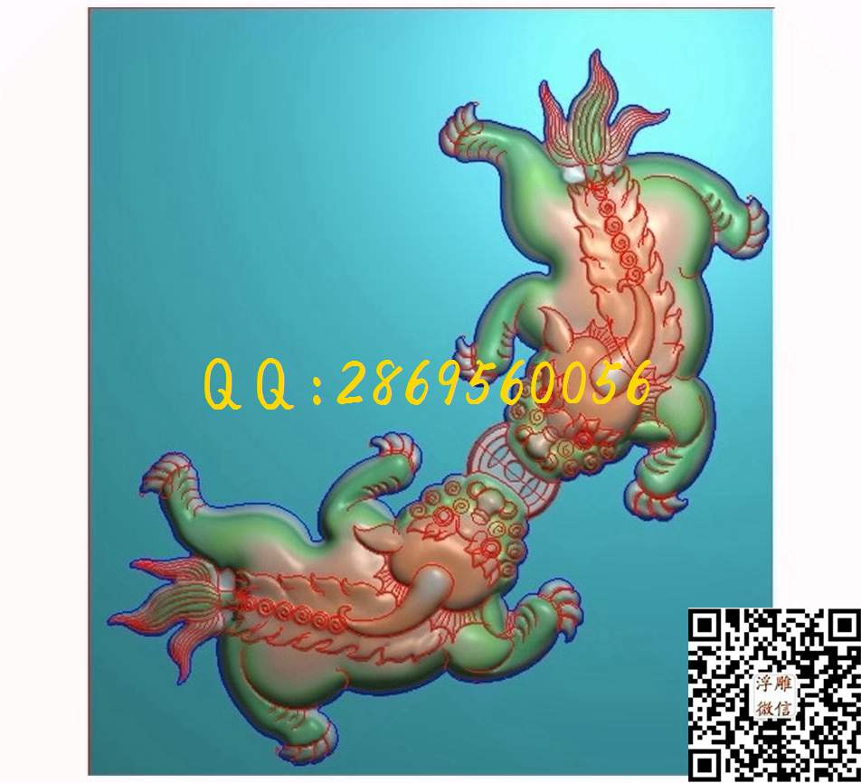 貔貅61-69-5_玉雕花件牌子图木雕牙雕挂件46牌精雕图浮雕图