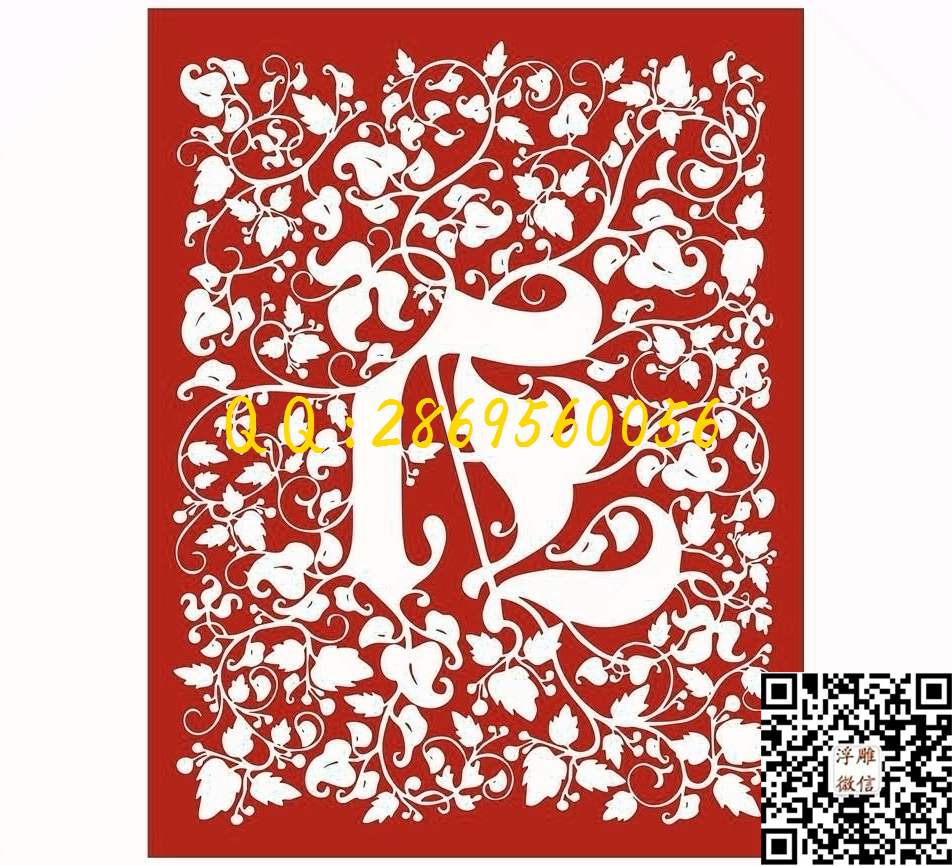 L-003_镂空花格窗花通花条子线条单线雕刻矢量图精雕图浮雕图