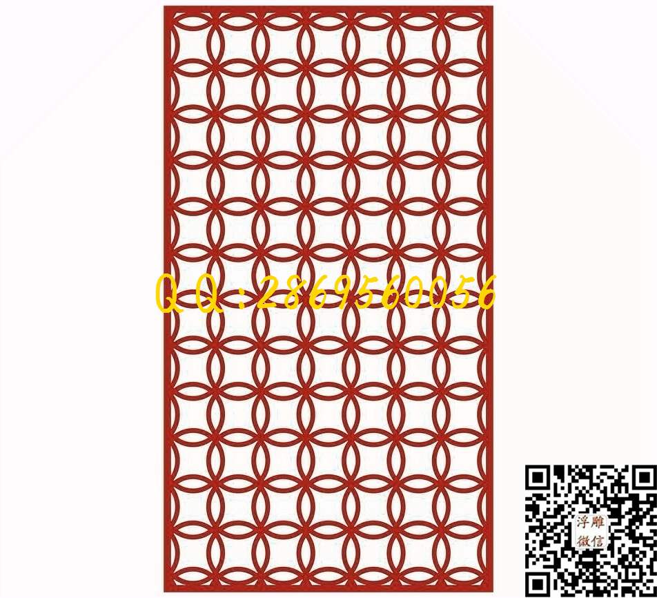 L-006_镂空花格窗花通花条子线条单线雕刻矢量图精雕图浮雕图