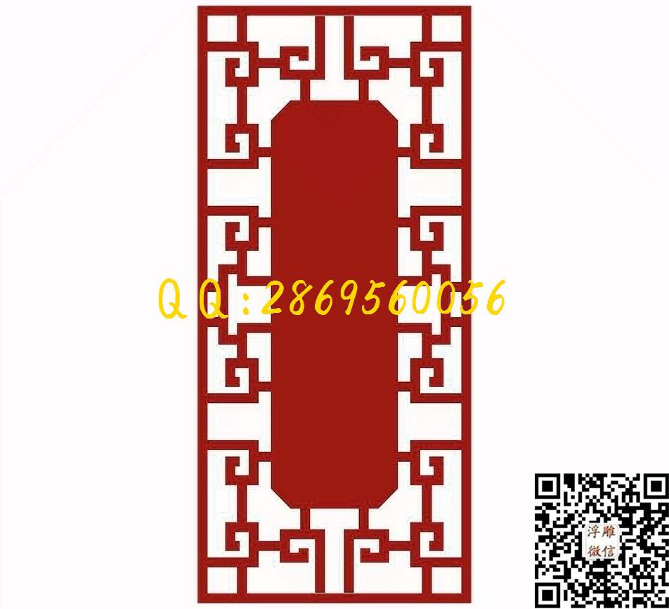 L-025_镂空花格窗花通花条子线条单线雕刻矢量图精雕图浮雕图