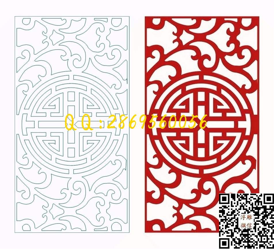 欧式30_镂空花格窗花通花条子线条单线雕刻矢量图精雕图浮雕图