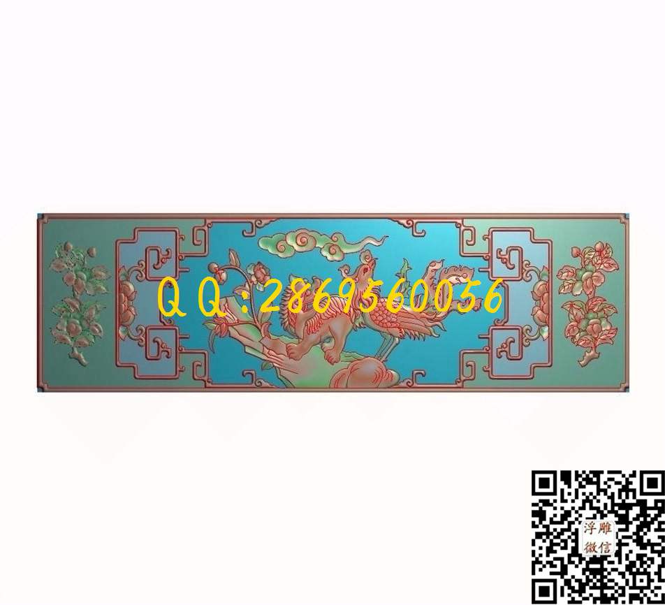 棉地动物711-215_镂空蝙蝠洋花窗花精雕图精雕图浮雕图
