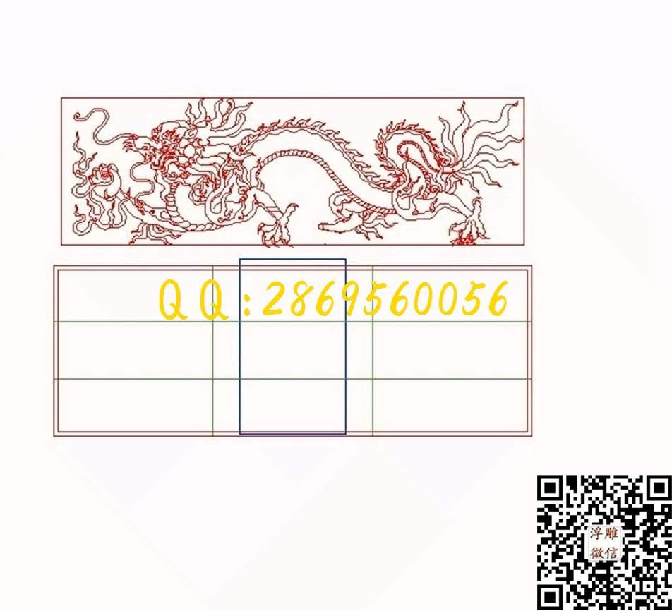 石雕龙1_龙凤呈祥仿古龙凤门板背板精雕图浮雕图
